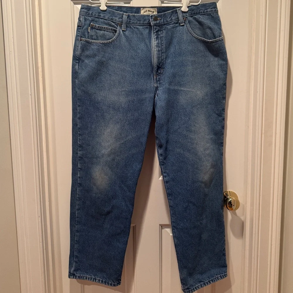 L.L.Bean Flannel-Lined Classic Fit Jeans